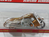 2005 Hot Wheels Classics Series 1 Scorchin' Scooter Spectraflame Yellow Die Cast Toy Motor Cycle New in Package