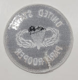 United States Paratrooper Black Round 3" Fabric Military Insignia Patch Badge