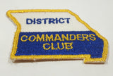 District Commander Club American Legion 2 1/8" x 3" Fabric Military Insignia Patch Badge