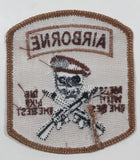 US Army Special Forces Airborne Division Mess With The Best Die Like The Rest 2 5/8" x 3" Fabric Military Insignia Patch Badge