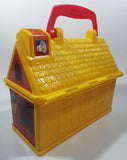2008 Mattel Fisher Price Play Family Fire Station Toy Plastic Container with Handle