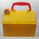 2008 Mattel Fisher Price Play Family Fire Station Toy Plastic Container with Handle