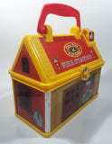 2008 Mattel Fisher Price Play Family Fire Station Toy Plastic Container with Handle