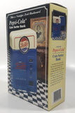 1996 Pepsi Cola Vending Machine Shaped Plastic Coin Sorter Bank with Box