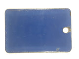 Antique RPM Motor Oil SAE 20 Blue Porcelain Enamel Metal Fuel Tag 2" x 3"