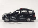 MiniAuto 6401H Police Special Agent Black Pull Back Die Cast Toy Car Vehicle with Opening Doors