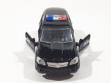 MiniAuto 6401H Police Special Agent Black Pull Back Die Cast Toy Car Vehicle with Opening Doors
