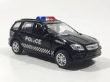 MiniAuto 6401H Police Special Agent Black Pull Back Die Cast Toy Car Vehicle with Opening Doors