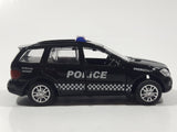 MiniAuto 6401H Police Special Agent Black Pull Back Die Cast Toy Car Vehicle with Opening Doors