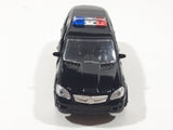 MiniAuto 6401H Police Special Agent Black Pull Back Die Cast Toy Car Vehicle with Opening Doors