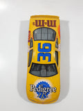 1998 Racing Champions NASCAR #36 Ernie Irvan Pontiac Grand Prix Pedigree Whiskas M & M's Uncle Ben's Yellow 1/24 Scale Die Cast Toy Race Car Vehicle
