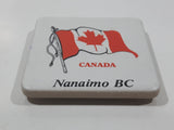 Nanaimo BC Canada Flag Themed 2 3/8" x 2 3/8" Ceramic Tile Trivet Fridge Magnet