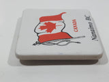 Nanaimo BC Canada Flag Themed 2 3/8" x 2 3/8" Ceramic Tile Trivet Fridge Magnet