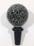 Mosaic Glass Ball Shaped 4" Tall Wine Bottle Stopper