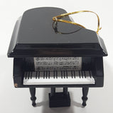 Baby Grand Piano with Opening Top Wood Hanging Christmas Tree Ornament