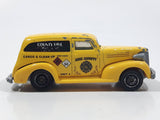 2017 Matchbox Hazardous Materials Team 1939 Chevy Sedan Delivery Van Yellow Die Cast Toy Car Vehicle