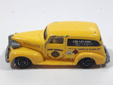 2017 Matchbox Hazardous Materials Team 1939 Chevy Sedan Delivery Van Yellow Die Cast Toy Car Vehicle