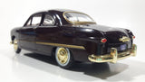 Motor Max 1949 Ford Coupe Burgundy with Gold Trim 1/24 Scale Die Cast Toy Car Vehicle with Opening Doors Hood and Trunk