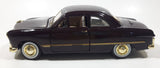 Motor Max 1949 Ford Coupe Burgundy with Gold Trim 1/24 Scale Die Cast Toy Car Vehicle with Opening Doors Hood and Trunk