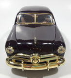 Motor Max 1949 Ford Coupe Burgundy with Gold Trim 1/24 Scale Die Cast Toy Car Vehicle with Opening Doors Hood and Trunk