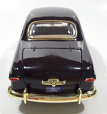 Motor Max 1949 Ford Coupe Burgundy with Gold Trim 1/24 Scale Die Cast Toy Car Vehicle with Opening Doors Hood and Trunk