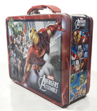 Marvel Avengers Assemble Iron Man and Others Embossed Tin Metal Lunch Box