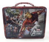 Marvel Avengers Assemble Iron Man and Others Embossed Tin Metal Lunch Box