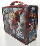 Marvel Avengers Assemble Iron Man and Others Embossed Tin Metal Lunch Box
