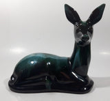 Vintage Blue Mountain Pottery Large 8 1/4" Long Laying Deer Animal Figurine Ornament