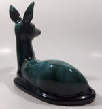 Vintage Blue Mountain Pottery Large 8 1/4" Long Laying Deer Animal Figurine Ornament