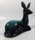 Vintage Blue Mountain Pottery Large 8 1/4" Long Laying Deer Animal Figurine Ornament