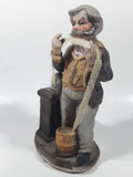 Vintage The Tycoon Man Pulling Ticker Paper 7" Tall Figurine Sculpture