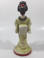 Vintage Japanese Lady 7" Tall Ceramic Figurine