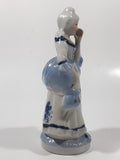 Vintage French Colonial Victorian Style Man and Woman 6" Tall Porcelain Figurine Set of 2