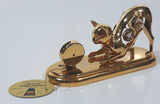 Crystal Temptations Strass Swarovski Crystal 24K Gold Plated Cat ST Clock