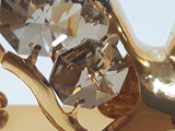 Crystal Temptations Strass Swarovski Crystal 24K Gold Plated Cat ST Clock