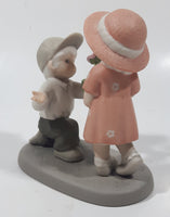 1998 Enesco Kim Anderson NBM Bahner Studios "One Of Life's Sweetest Moments... Is You At My Door" 4 1/2" Tall Porcelain Figurine Ornament