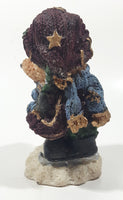 Winter Snow Teddy Bear 6" Tall Resin Figurine