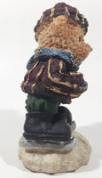 Winter Snow Teddy Bear 6" Tall Resin Figurine