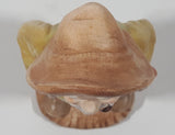 Vintage 1978 Old Man Holding Cane with Pipe In His Mouth 6" Tall Hand Painted Ceramic Figurine
