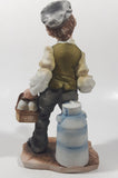 Rare Vintage KKC Japan Eaton Collection Milk Man 8" Tall Porcelain Figurine KE3237