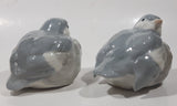 Rare Vintage Capilano Vancouver Grey Birds 4 1/2" Porcelain Figurine Set of 2 Made in Japan