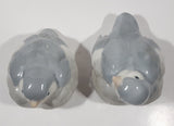 Rare Vintage Capilano Vancouver Grey Birds 4 1/2" Porcelain Figurine Set of 2 Made in Japan