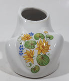 Vintage 1982 Avon Ceramarte 4 1/2" Long White Frog Ceramic Incense Potpourri Holder