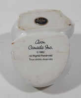 Vintage 1982 Avon Ceramarte 4 1/2" Long White Frog Ceramic Incense Potpourri Holder