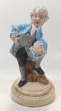 Vintage 1964 Holland Mold Victorian Colonial Boy Man 7 1/2" Tall Hand Painted Ceramic Figurine