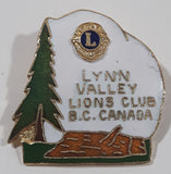 Vintage Lions Club Lynn Valley B.C. Canada 1 1/8" x 1 1/8" Enamel Metal Lapel Pin