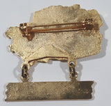 Vintage 1975 Lions Club Canada Shaped Dallas Texas 1 3/8" x 1 1/2" Enamel Metal Lapel Pin