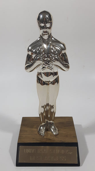 Universal Studios Best Actress Silver Toned Oscar 7 1/2" Tall Plastic Trophy Award Statue
