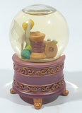 Disney Store Exclusive Fairies Tinkerbell Sitting On Spools of Thread 3 1/2" Tall Miniature Footed Resin Snow Globe with Tag